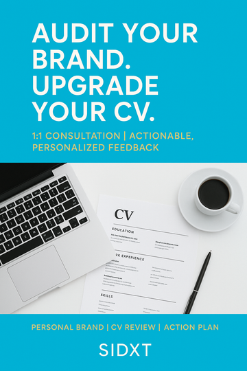 1:1 Personal Brand & CV Audit Consultation – Stand Out & Land Opportunities
