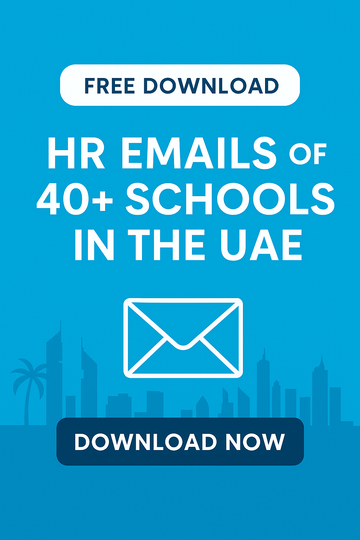 HR Emails of 40+ Schools in the UAE (USE CODE FREE AT CHECKOUT)