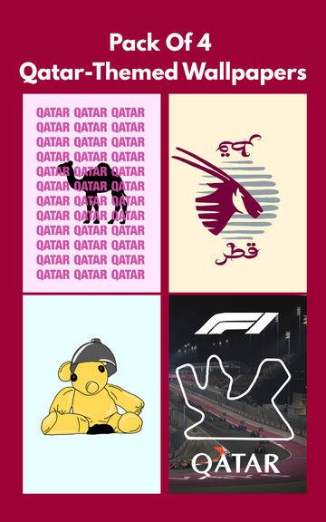 Pack Of 4 Qatar-Themed Wallpapers